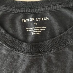 Taylor Stitch Medium Hemp/Cotton Tee - Navy